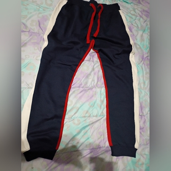Rue21 Navy and White Joggers with Red Details - Picture 1 of 4